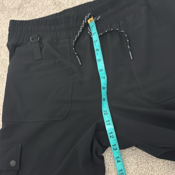 Womens Black water repellent Cargo Pants with pockets - Picture 8 of 15